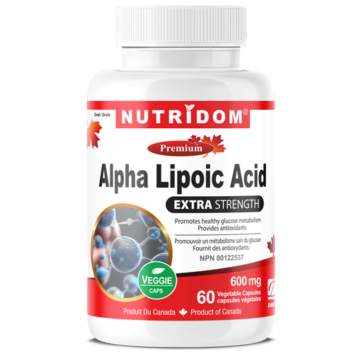 Nutridom Alpha Lipoic Acid 600 60 Vcaps